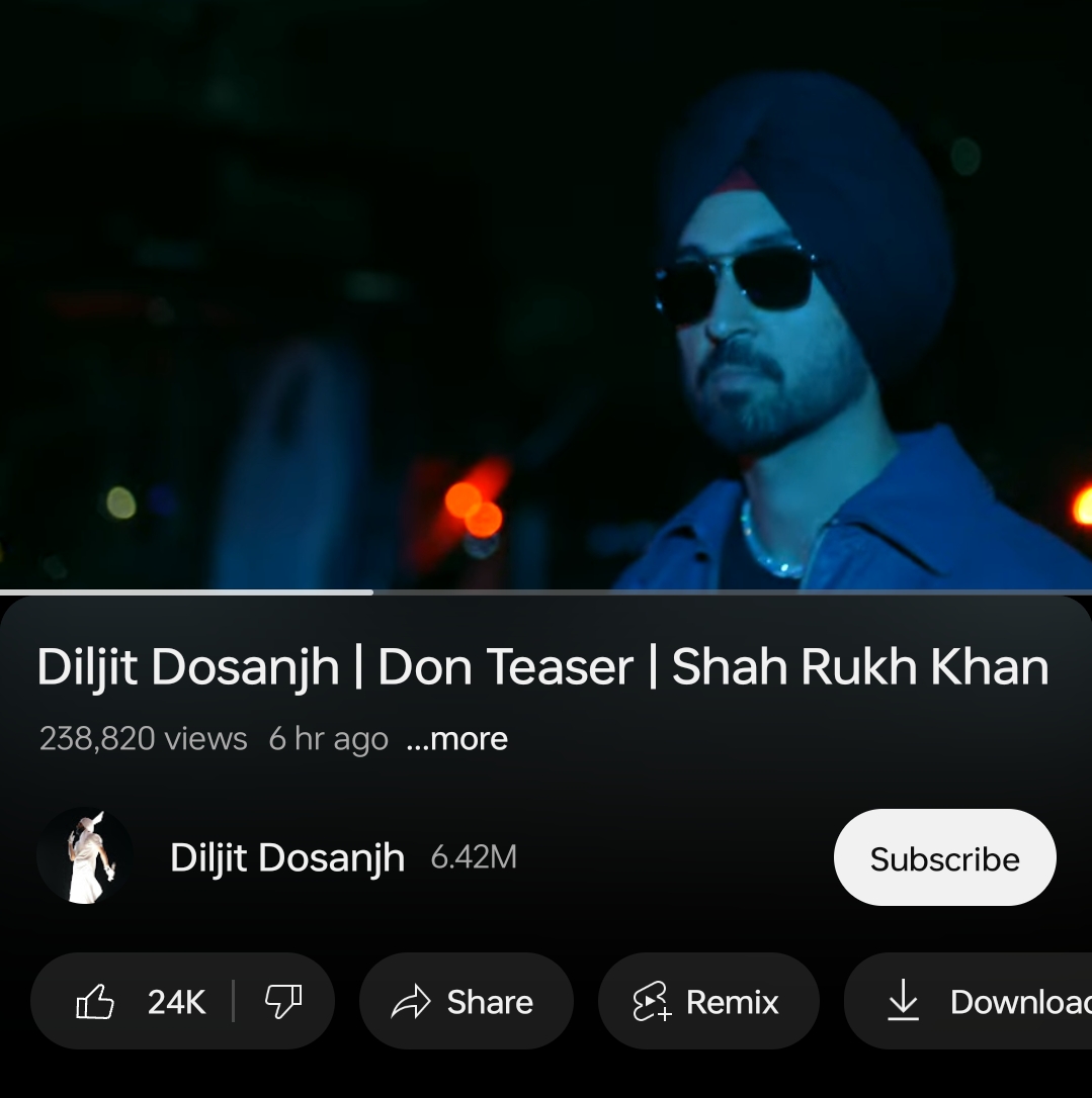 Diljit Dosanjh x Shahrukh Khan - Don