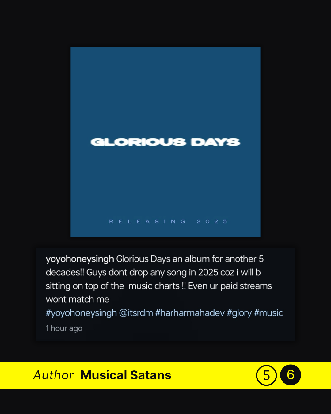 Album Poster "Glorious Days"