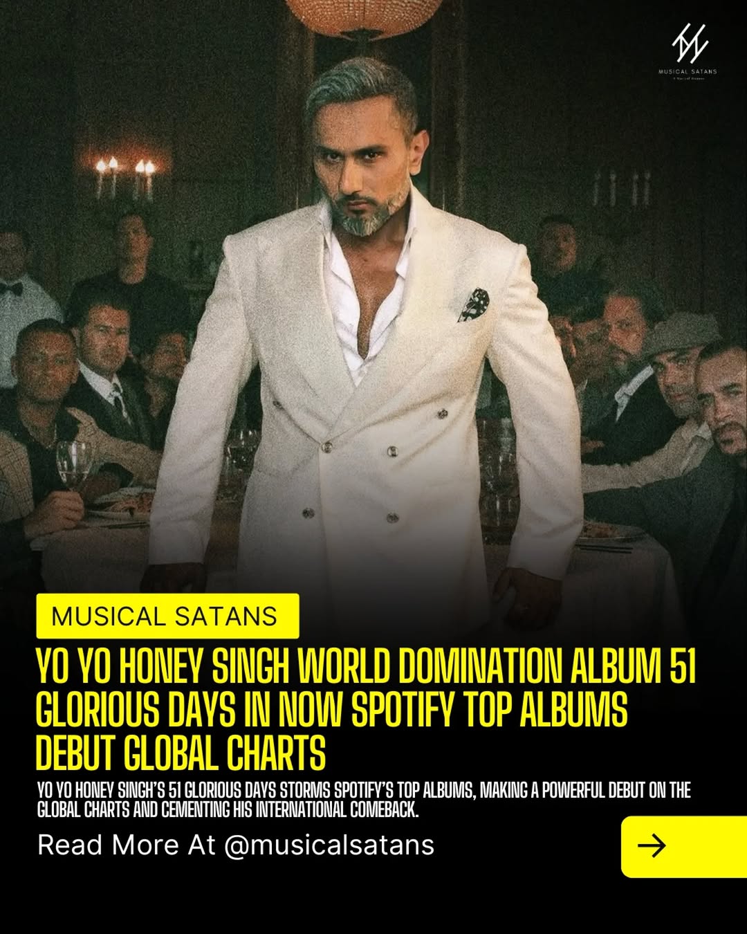 Honey Singh Top On Spotify 